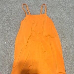 Vibrant Orange Slip Dress